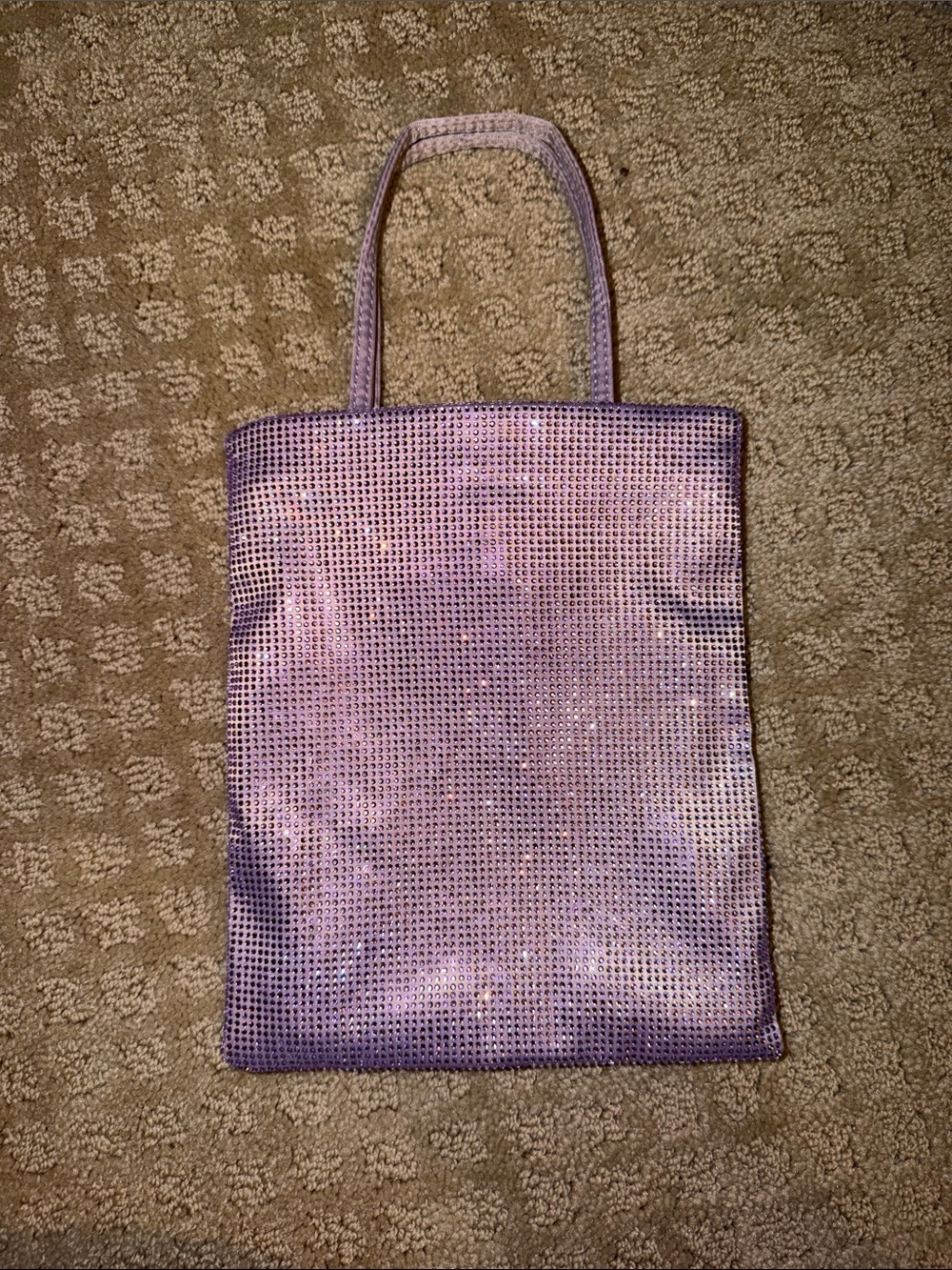 Zara Lavender Sequin Tote Bag